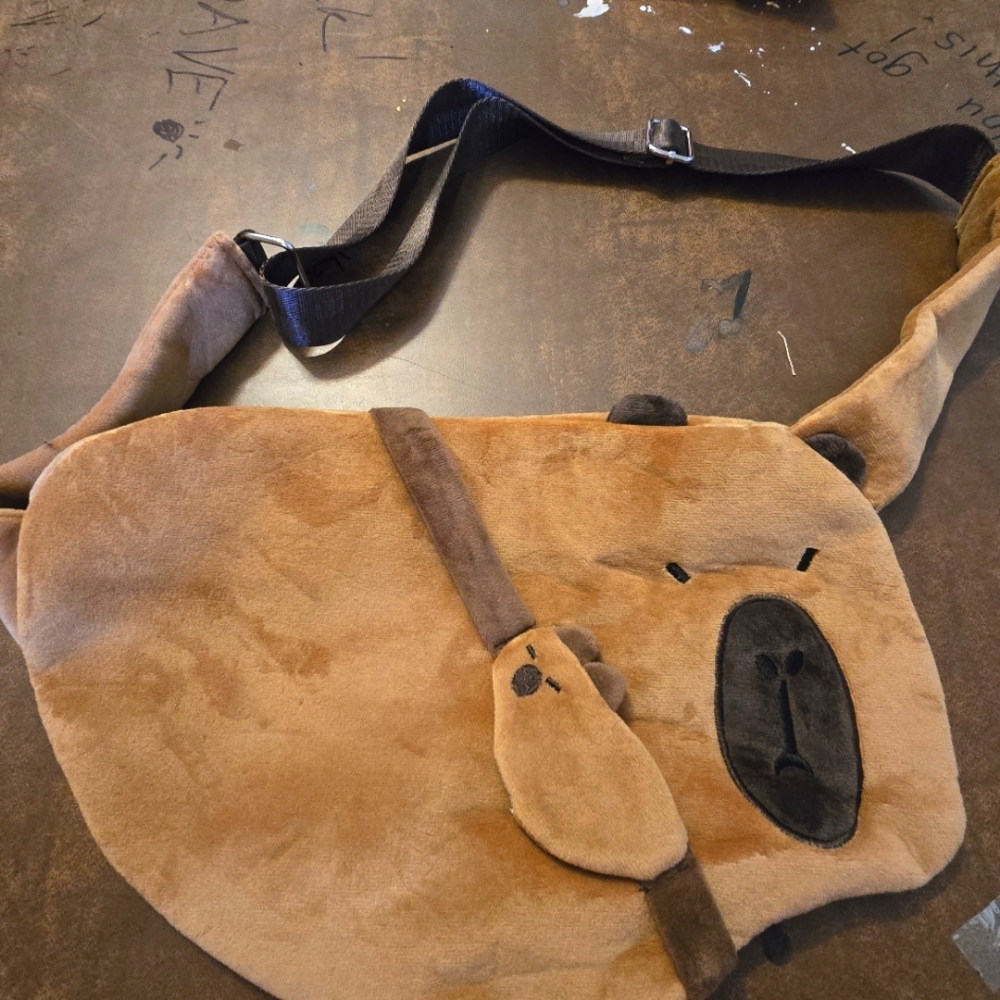 Capybara and Baby Crossbody Fanny Pack